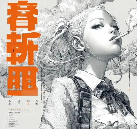 角色设定案例：三位主角的立绘与表情设计展示